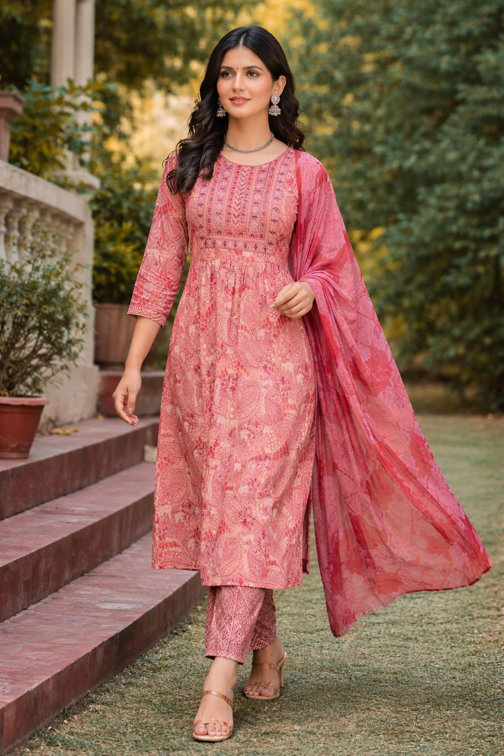 Elegant Embroidered Anarkali Gown for Women